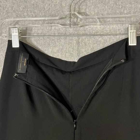 Michael Costello x REVOLVE Irina Pant Wide Leg High Waist Black Chiffon Lined XS - Picture 8 of 13